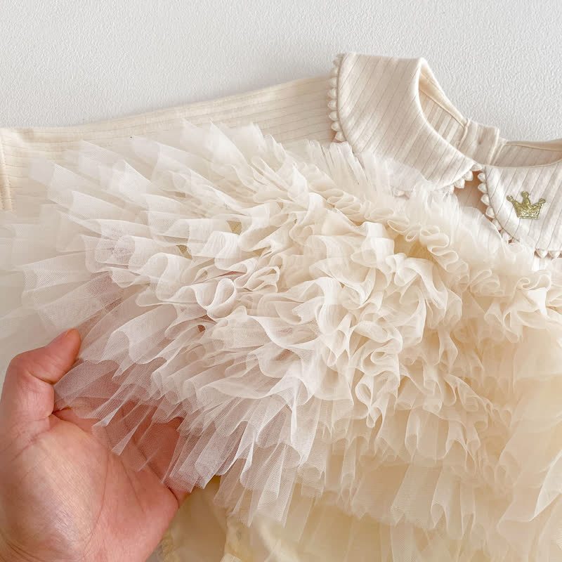 Baby Rib Peter Pan Tulle Skitred Bodysuit - image 11