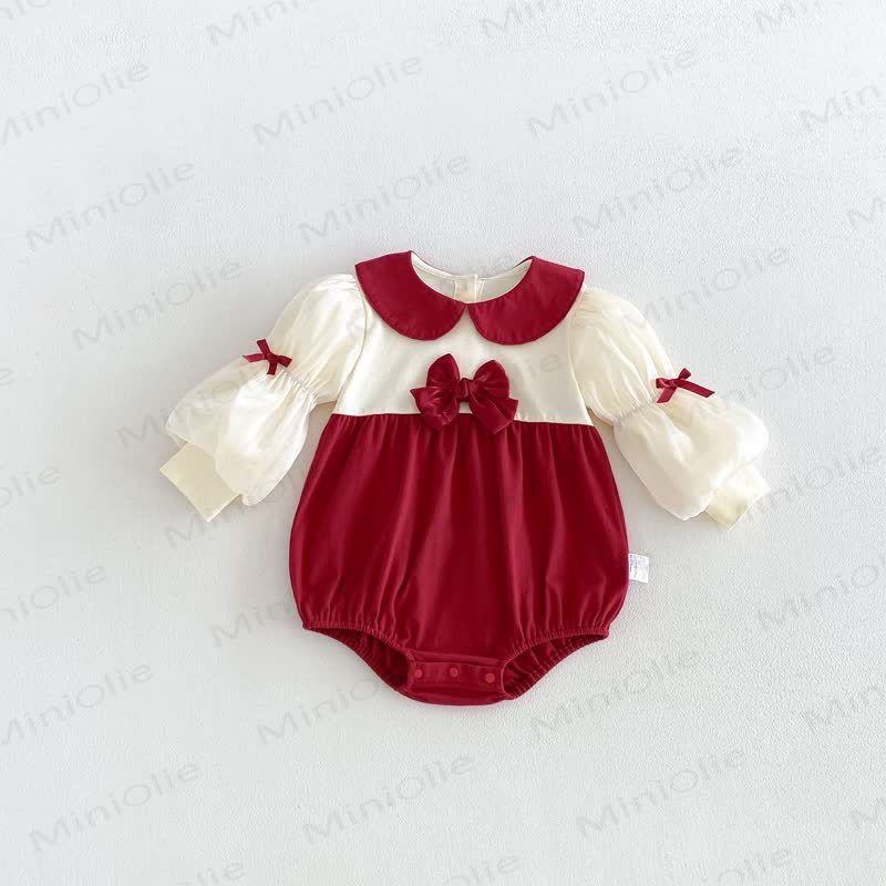 Baby Bow Peter Pan Collar Bodysuit - image 5