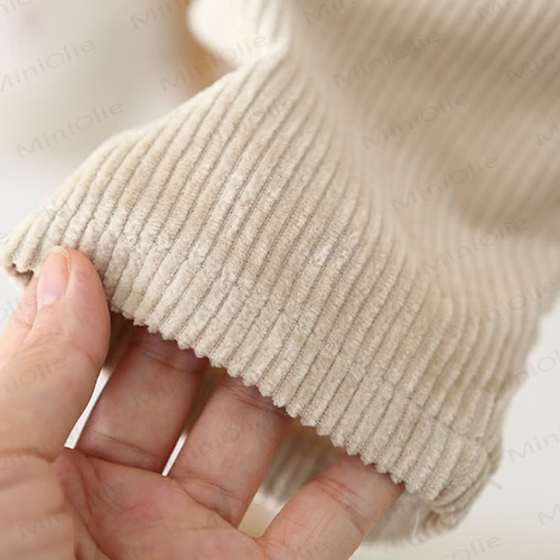 Toddler Baby Dog Corduroy Pocket Roll Cuff Overalls - image 8