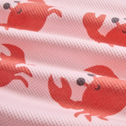 Baby Pink Crab Waffle Tee and Shorts 2-piece Set - image 6
