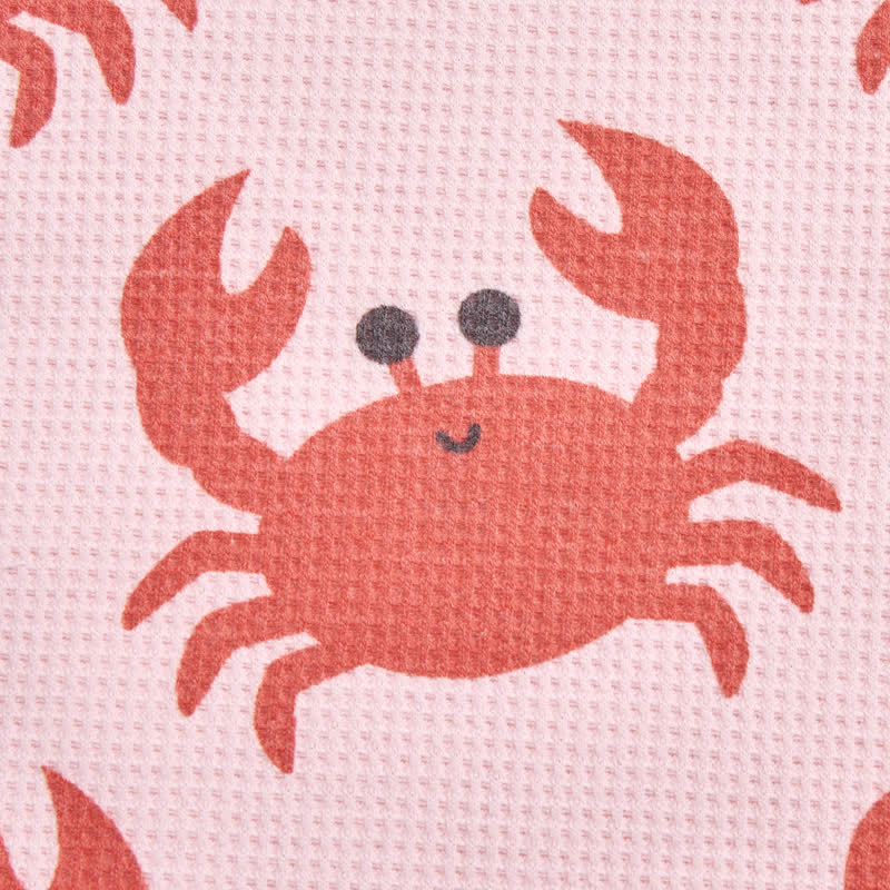 Baby Pink Crab Waffle Tee and Shorts 2-piece Set - image 5