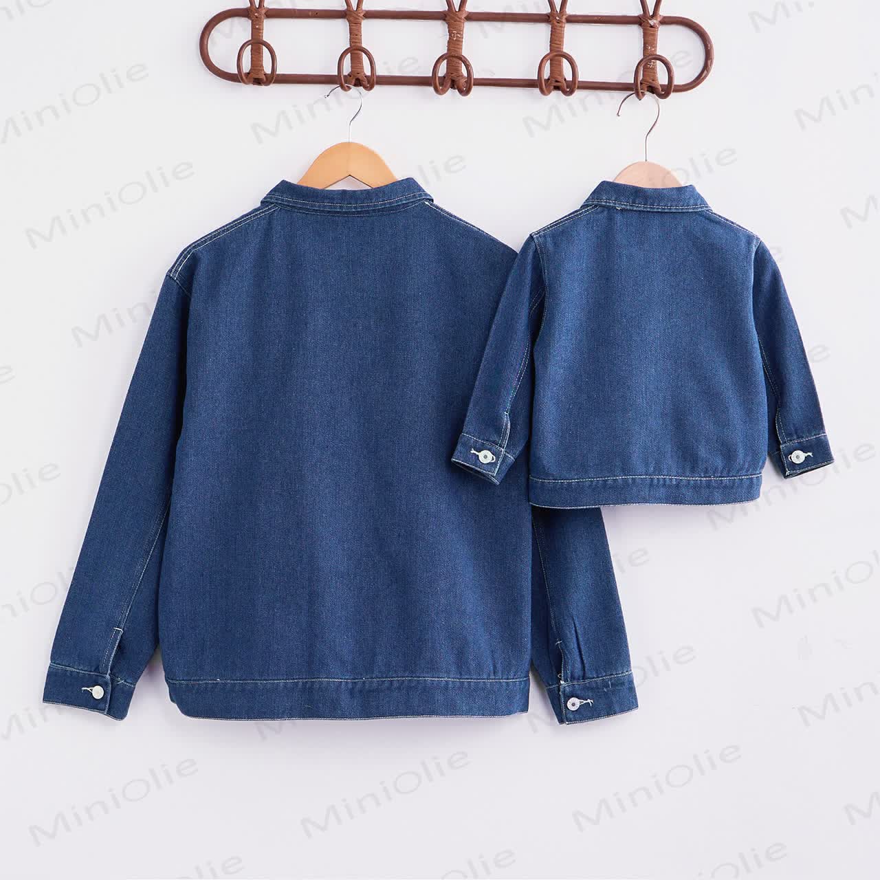YOU'RE A DANG GOOD MOM, DON'T FORGET IT/DON'T BE CRABBY Family Denim Jacket - image 3
