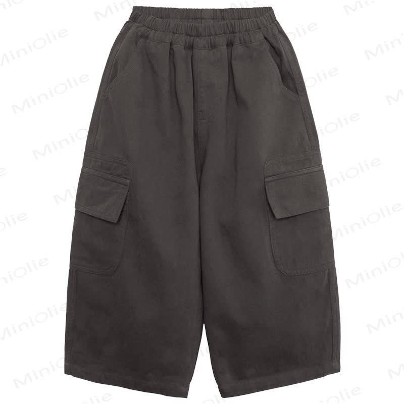 Toddler Gray Relaxed Cargo Pants - Gray - 8-9T - image 2
