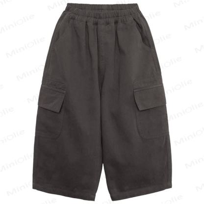 Toddler Gray Relaxed Cargo Pants - Gray - 8-9T - image 2