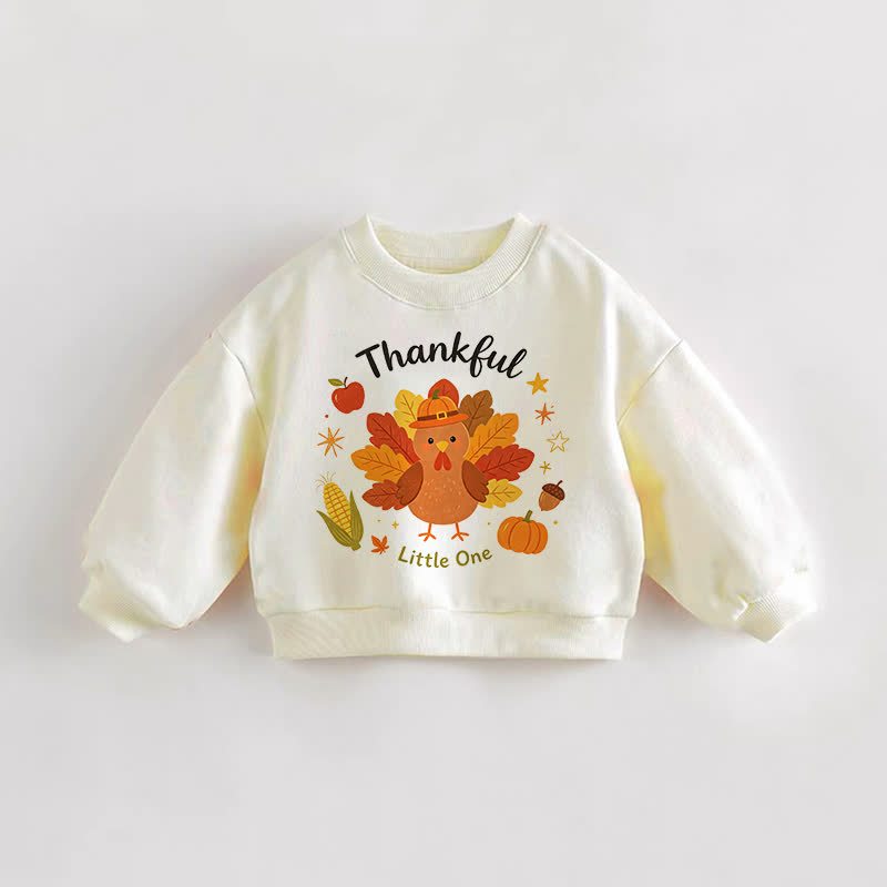 THANKFUL LITTLE ONE Baby Toddler Cream Sweatshirt - Cream - 3-5T - image 1