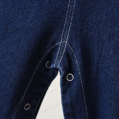 Baby Toddler Vintage Indigo Denim Pocket Overalls - image 7