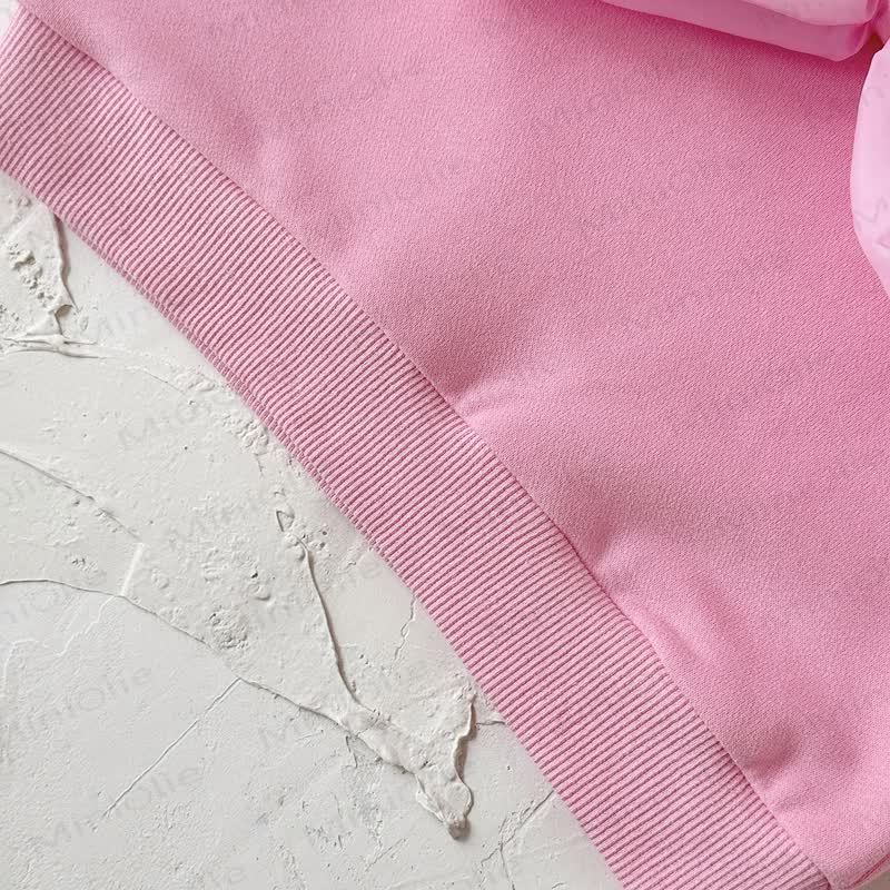 Baby Pink Bow Sweatshirt and Polka Dot Leggings Set - image 5