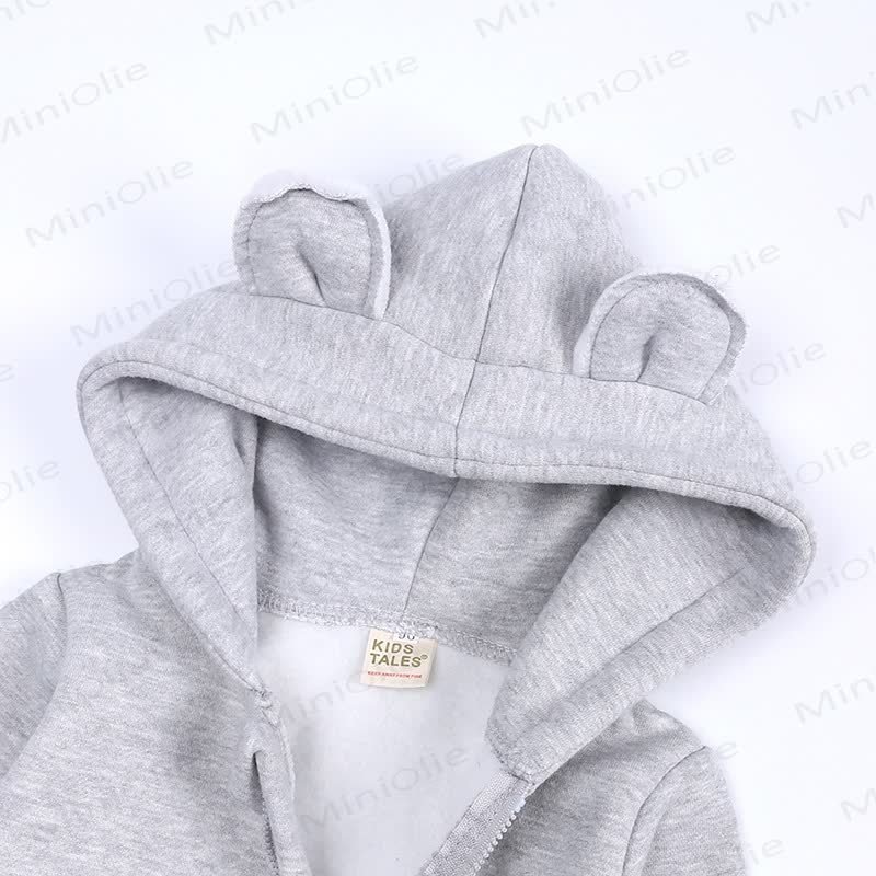 Baby Little Ears Hooded Zip Romper - image 21