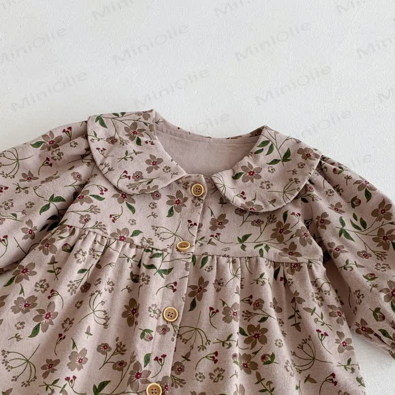 Baby Peter Pan Collar Long Sleeve Romper - image 5