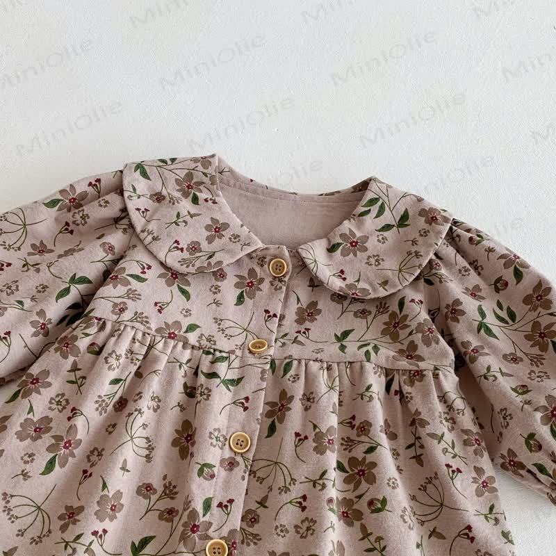 Baby Peter Pan Collar Long Sleeve Romper - image 5