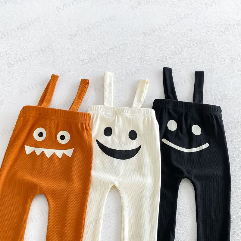 Baby Solid Color Ribbed Top or Halloween Themed Overalls with Hat - image 8