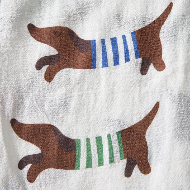Baby Toddler Dachshund Shirt and Shorts 2-piece Set - image 6