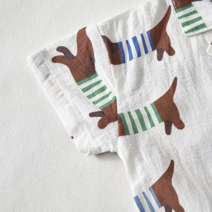 Baby Toddler Dachshund Shirt and Shorts 2-piece Set - image 4