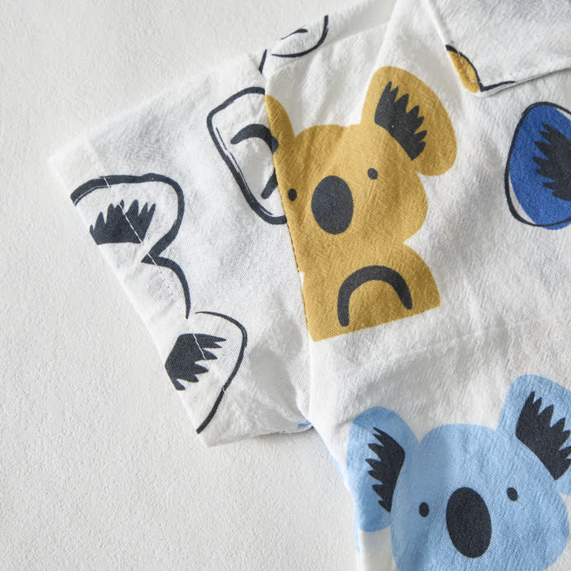 Baby Toddler White Koala Shirt and Shorts 2-piece Set - image 4