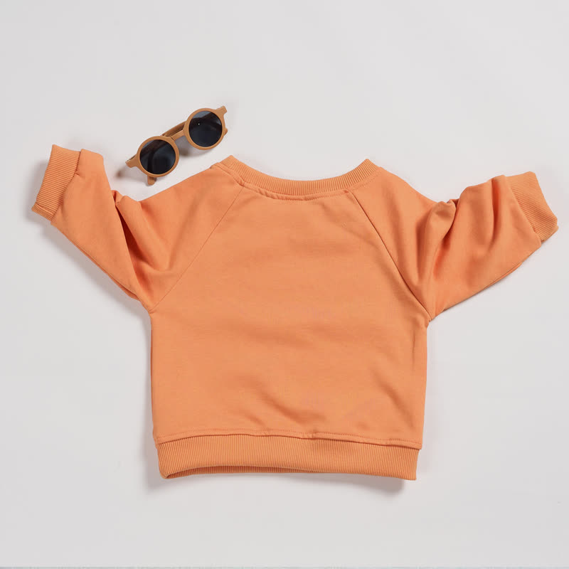 Baby Toddler Four Pumpkins Orange Sweatshirt - image 2