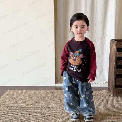 Baby Toddler Star Print Cargo Denim Pants - image 1