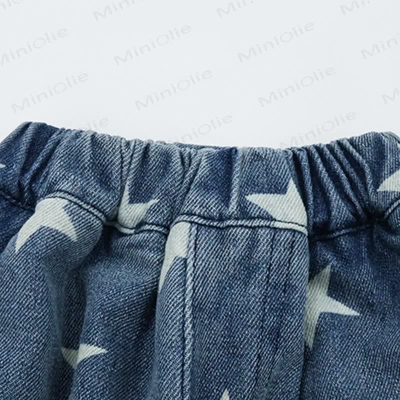 Baby Toddler Star Print Cargo Denim Pants - image 4