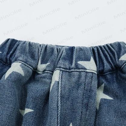 Baby Toddler Star Print Cargo Denim Pants - image 4