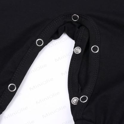 Baby Halloween Bat Wing Black Cotton Romper and Hat - image 11