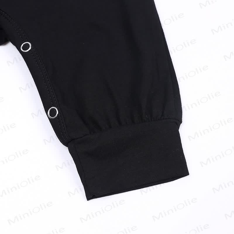 Baby Halloween Bat Wing Black Cotton Romper and Hat - image 12