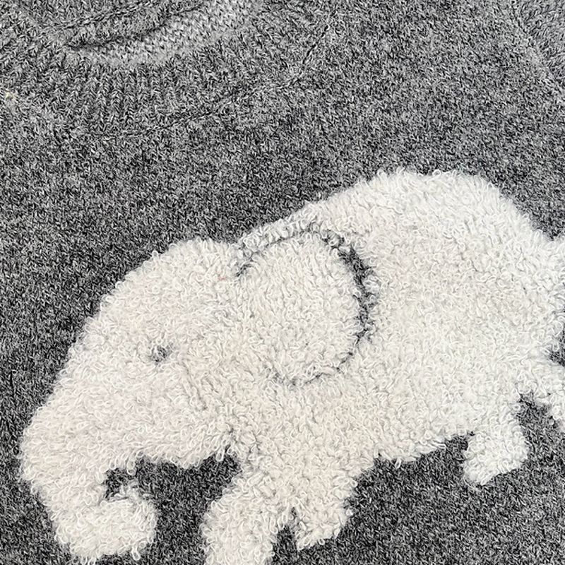 Baby Toddler Elephant Knitted Vest or Beige Tee or Pants - image 7