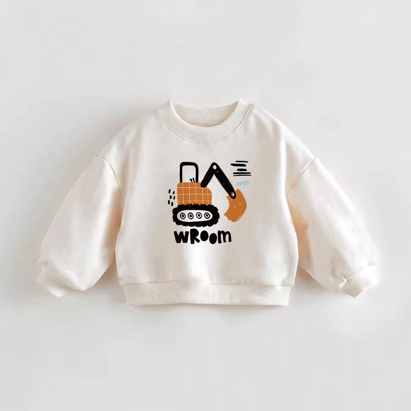 WROOM Baby Toddler Cream Sweatshirt - Cream - 3-5T - image 1