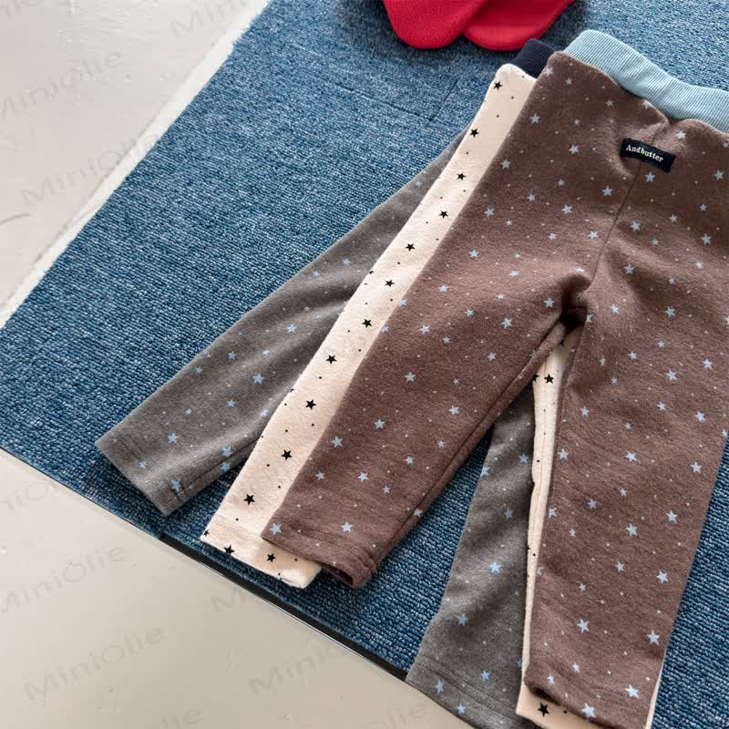 ANDBUTTER Toddler Soft Cotton Star Print Leggings - image 2