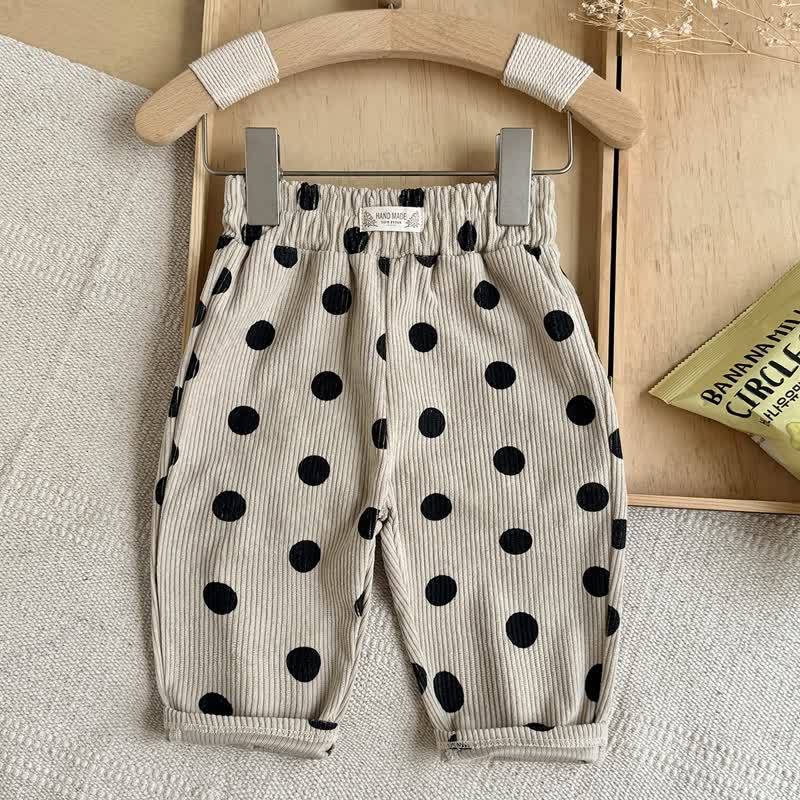 Baby Beige Corduroy Casual Pants - Black - 2-3Y - image 4