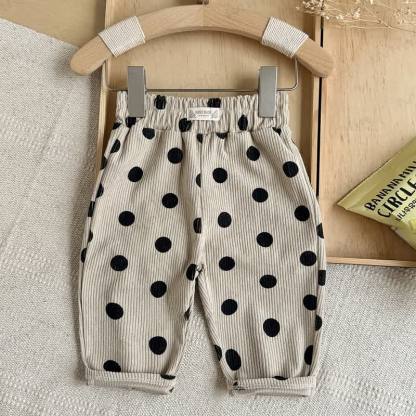 Baby Beige Corduroy Casual Pants - Black - 2-3Y - image 4