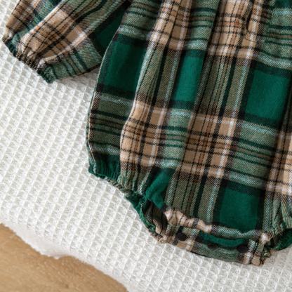 Baby Vintage Plaid Ruffle Collar Bodysuit - image 30