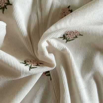 Baby Girls Floral Corduroy Overalls - image 9