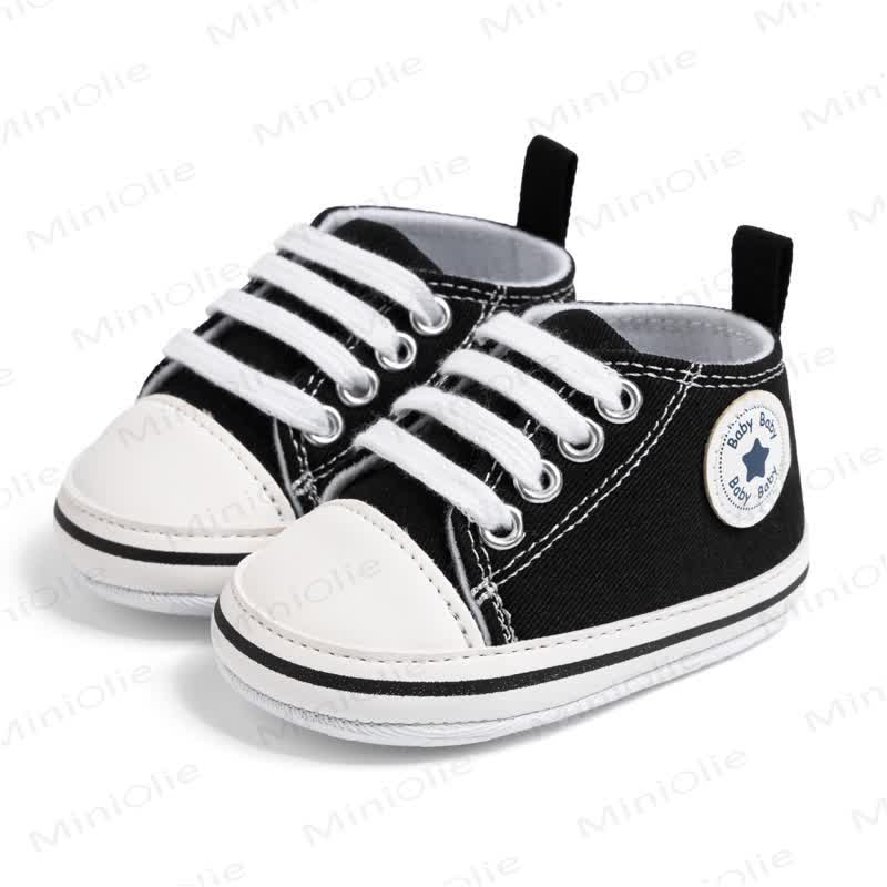 Baby First Walker Canvas Shoes - Black - 12-18M - image 18