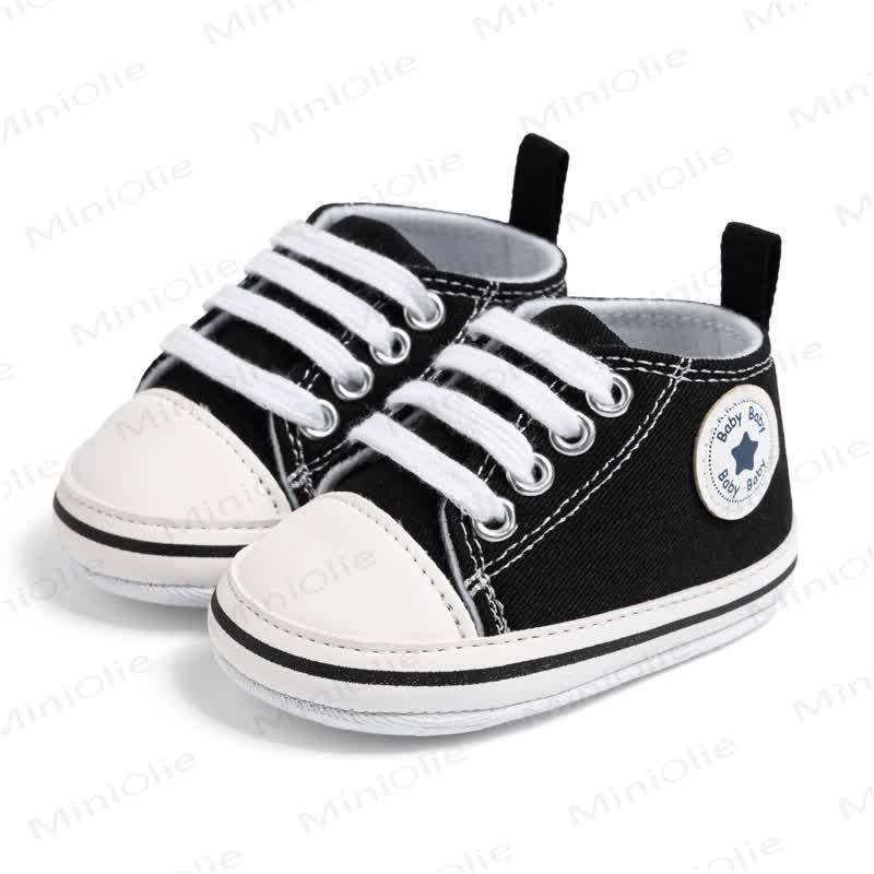 Baby First Walker Canvas Shoes - Black - 12-18M - image 18
