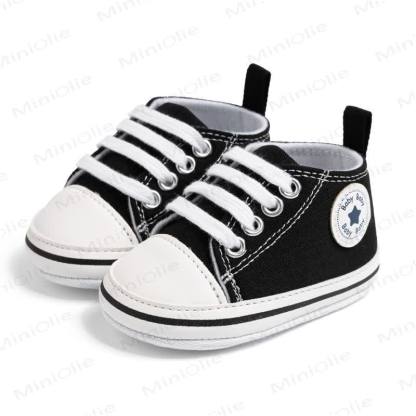 Baby First Walker Canvas Shoes - Black - 12-18M - image 18