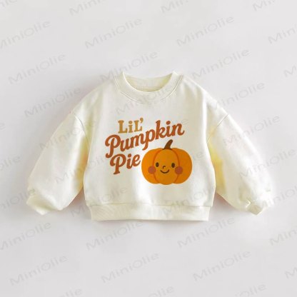 LIL' PUMPKIN PIE Baby Toddler Cream Sweatshirt - Cream - 3-5T - image 1