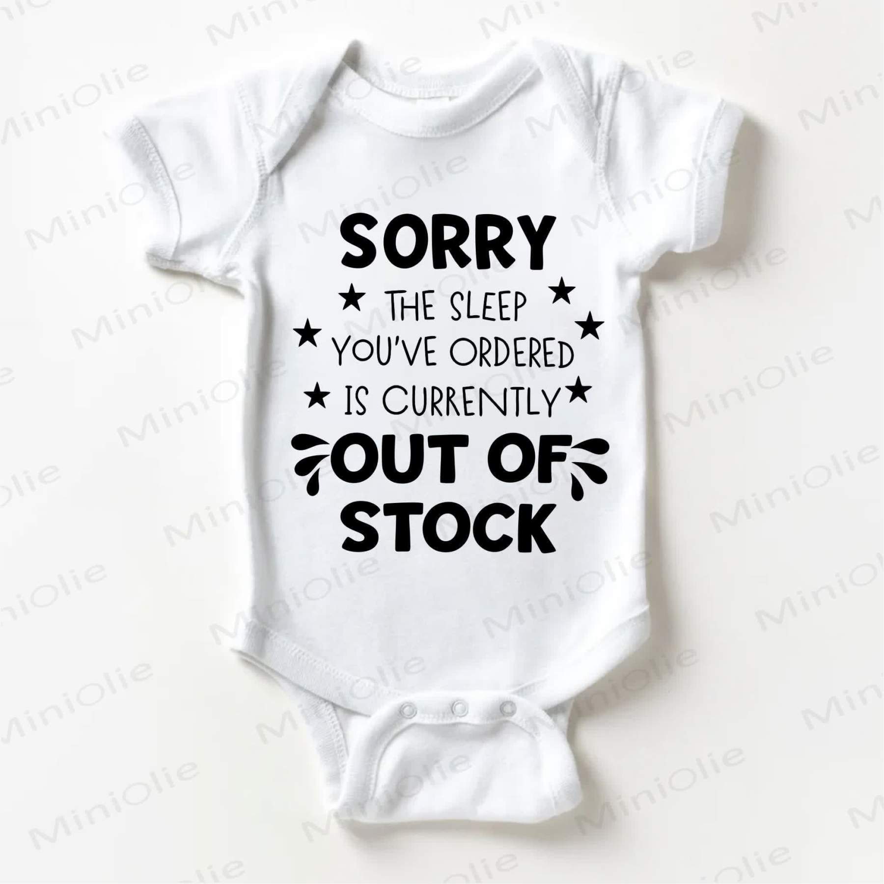SORRY THE SLEEP YOU'VE ORDERED IS CURRENTLY OUT OF STOCK Baby  Bodysuit - White - 18-24M - image 1