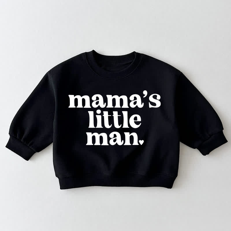 MAMA'S LITTLE MAN Baby Toddler Black Sweatshirt - Black - 3-5T - image 1