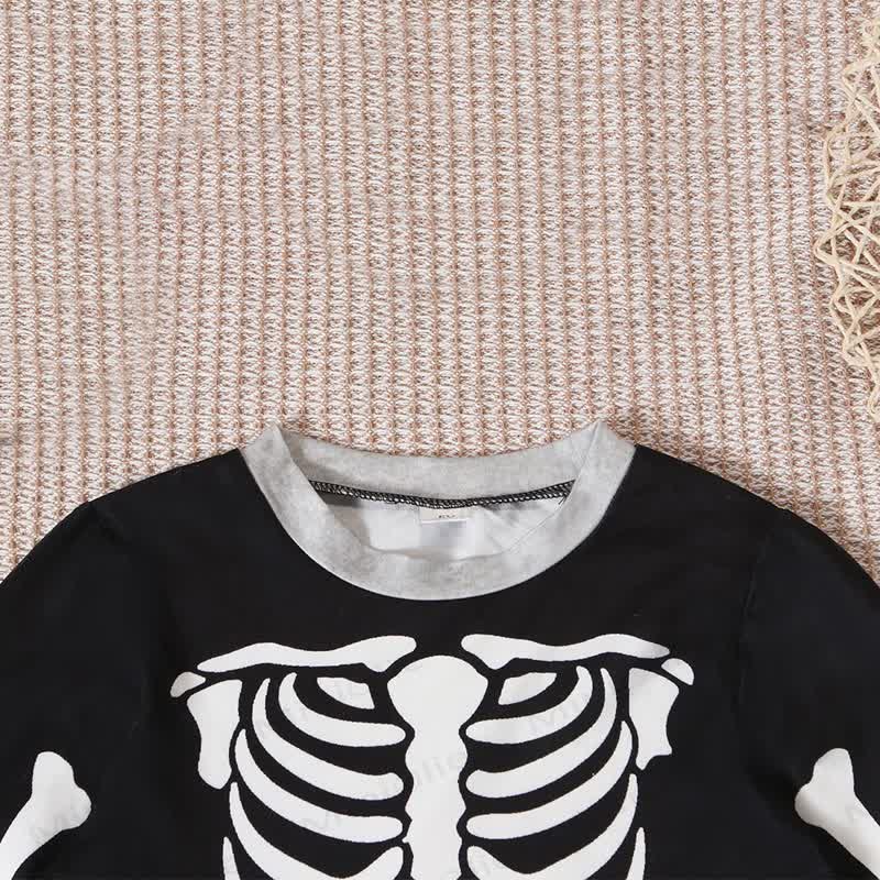 Toddler Skeleton Halloween Long Sleeve Pajama 2-piece Set - image 9