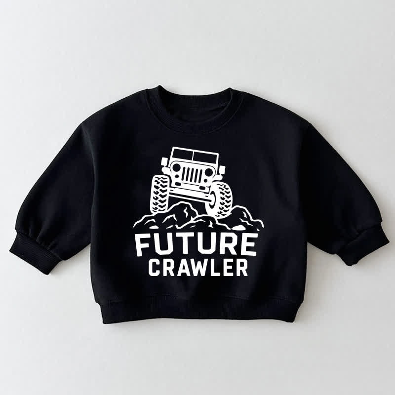 FUTURE CRAWLER Baby Toddler Off-Road Vehicle Black Sweatshirt - Black - 3-5T - image 1