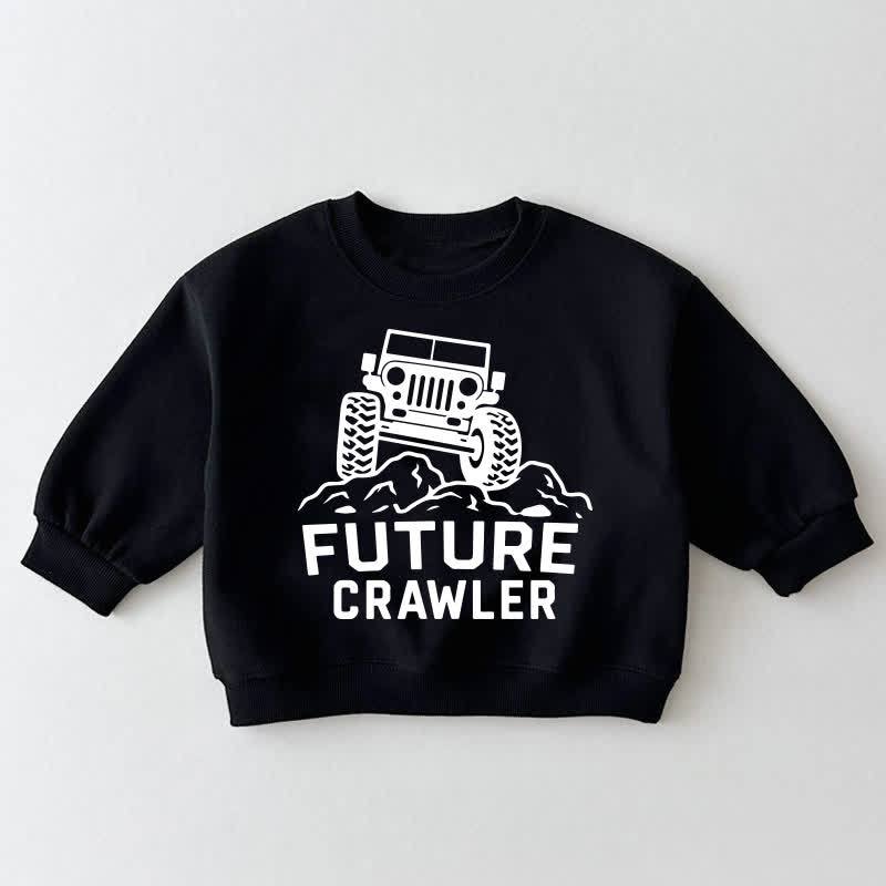 FUTURE CRAWLER Baby Toddler Off-Road Vehicle Black Sweatshirt - Black - 3-5T - image 1