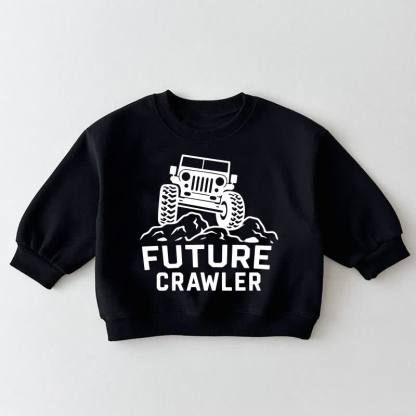FUTURE CRAWLER Baby Toddler Off-Road Vehicle Black Sweatshirt - Black - 3-5T - image 1