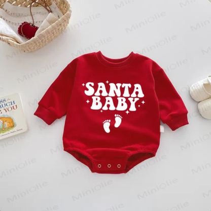 SANTA BABY Baby Red Bodysuit - Red - 18-24M - image 1