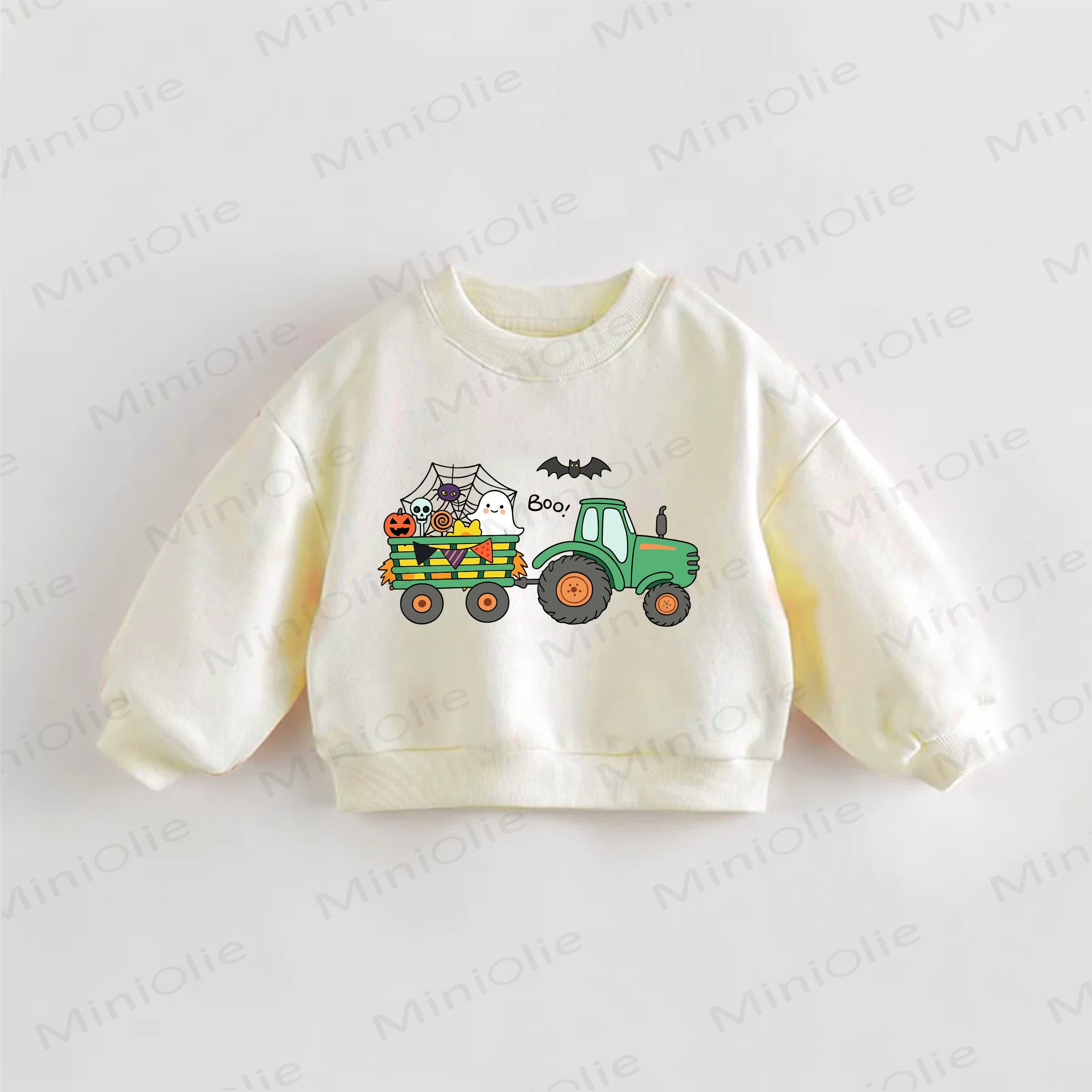 BOO! Baby Toddler Cream Sweatshirt - Cream - 3-5T - image 1