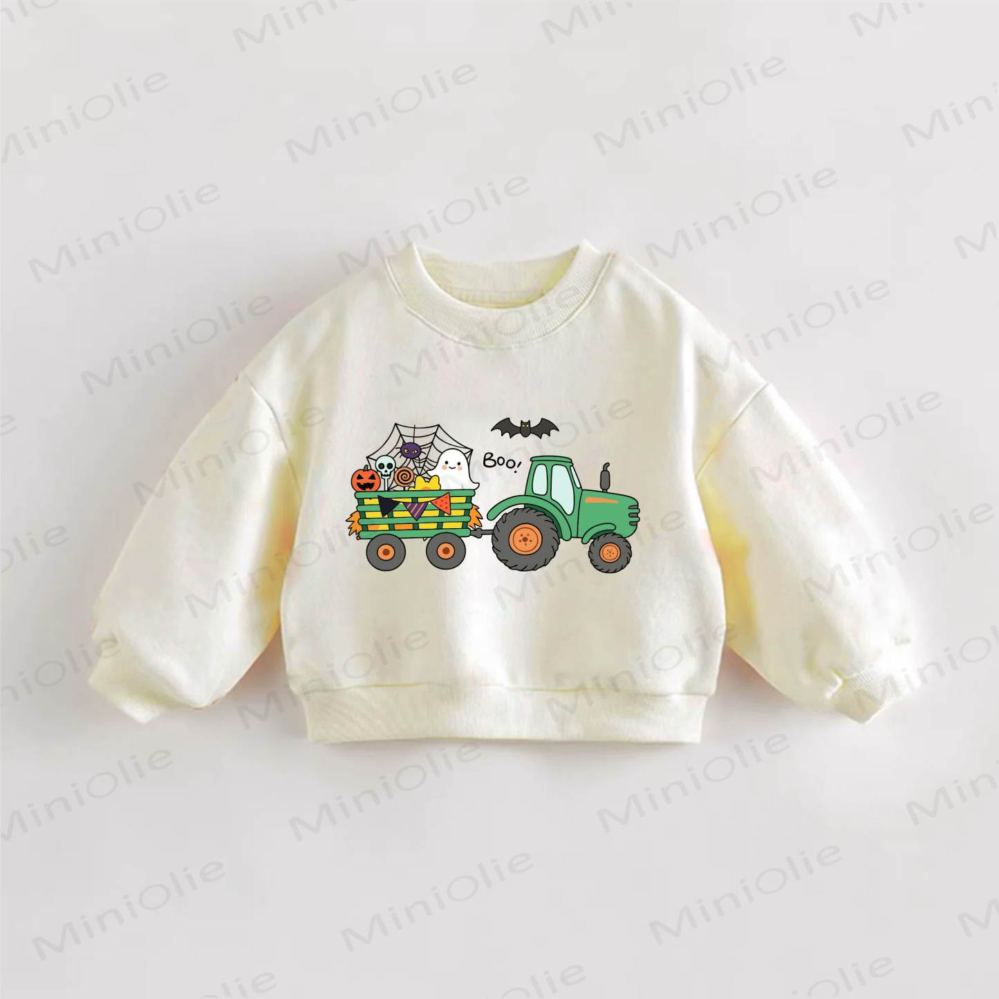 BOO! Baby Toddler Cream Sweatshirt - Cream - 3-5T - image 1