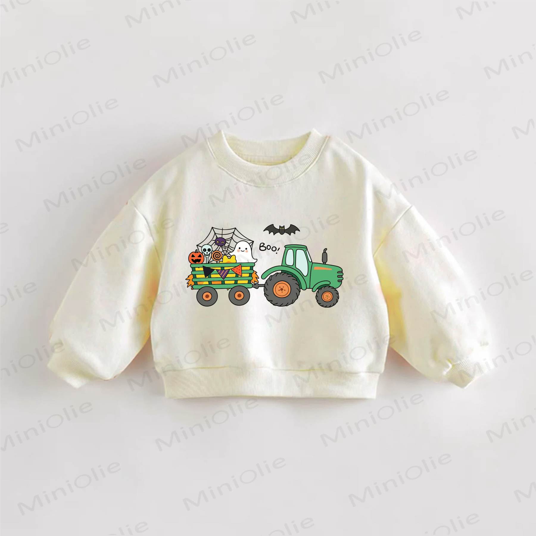 BOO! Baby Toddler Cream Sweatshirt - Cream - 3-5T - image 1
