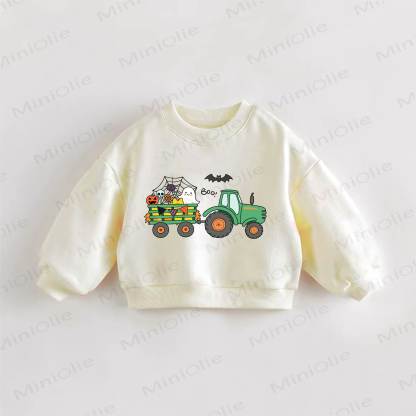 BOO! Baby Toddler Cream Sweatshirt - Cream - 3-5T - image 1