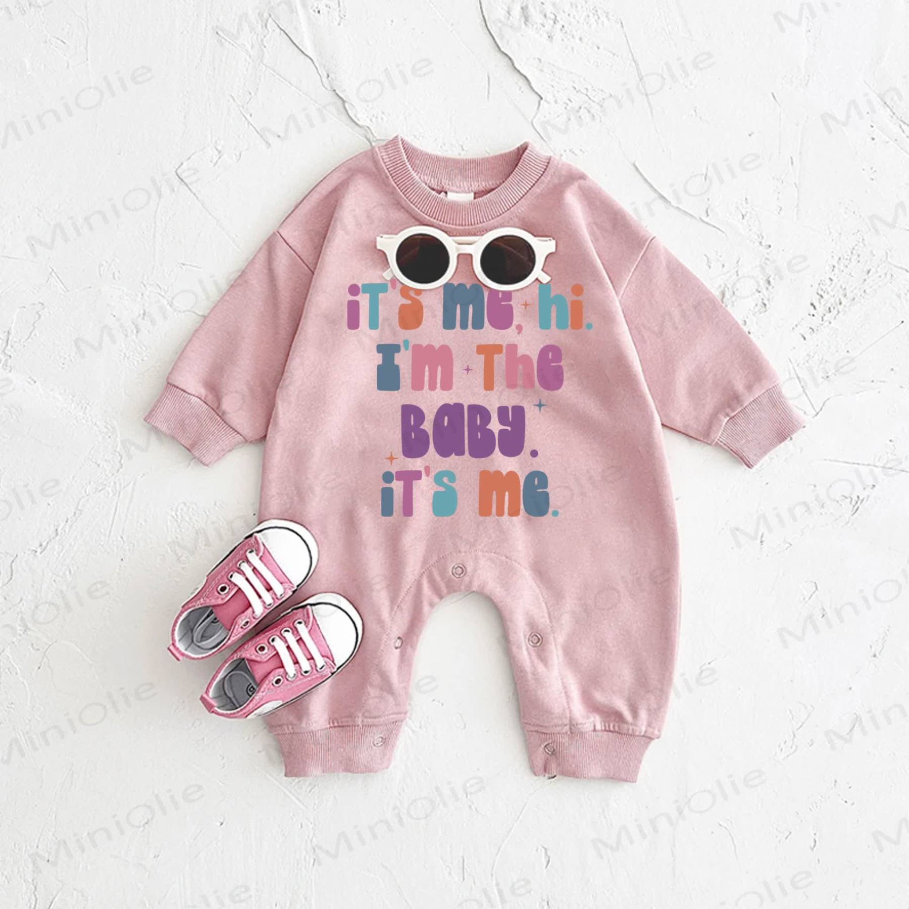 IT'S ME, HI. I'M THE BABY. IT'S ME. Baby Pink Romper - Pink - 2-3T - image 1