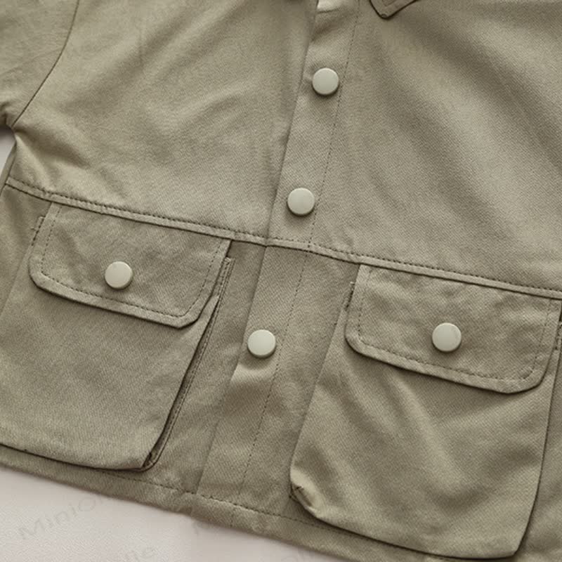 Toddler Baby Boys Casual Utility Jacket and Cargo Pants 2-piece Set - image 6