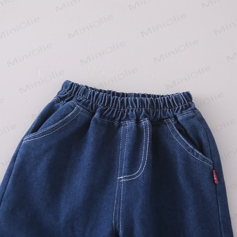 Baby Toddler Casual Denim Vest and Pants 3-piece Set - image 12