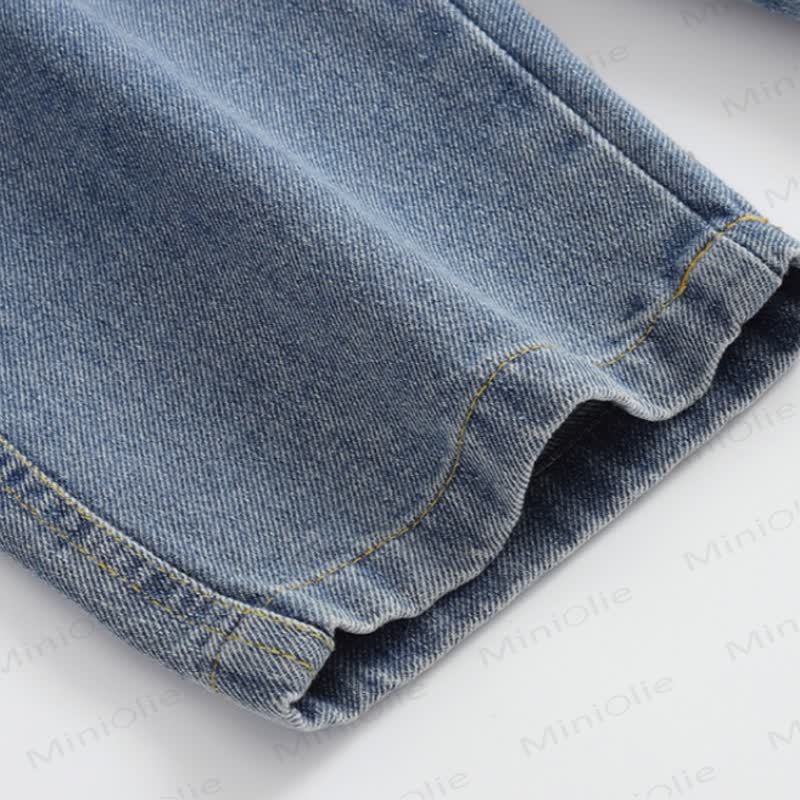 Baby Toddler Bear Pocket Denim Overalls - image 6
